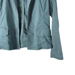 Eileen Fisher Linen Open Front Blazer Lightweight Jacket in Slate Blue, XS P Photo 3