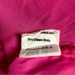 Line and Dot  Adelyn Hot Pink Maxi Slip Dress Square Neck Spaghetti Straps Ruffle L Photo 14