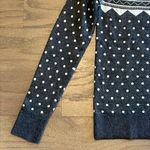 Loft  Grey and White Polka Dot Deer Sweater - Size XS Photo 2