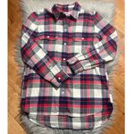 Madewell  Classic Ex-boyfriend Plaid Flannel - Blue and Red Plaid Size Small Photo 2