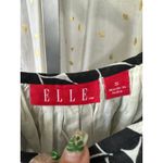 Elle Women's 100% Cotton Ombre Geometric Kaleidoscope Tiered Ruffle Blouse S Photo 3