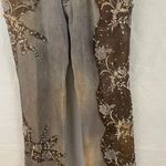 Vintage Y2K western beaded patch jeans Brown Size 34 Photo 2