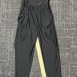 Double Zero  Small Black Zipper Jumpsuit Photo 0