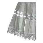 Charo Ruiz Ibiza Skirt Women Small White Greta Lace Trimmed Cotton Mini Boho Photo 3