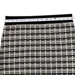 Babaton Aritzia  Salvatore Italian Merino Wool Tweed Knit Skirt Black White Large Photo 5