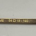 Amelia E. Gaya Sunglasses White Gold Metal Bold Chic Classic Square 54 Photo 5