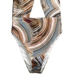 NWT Helen Owen Byblos Cutout Halter Cheeky High Cut One Piece Swim L Sandstone Blue Size L Photo 3