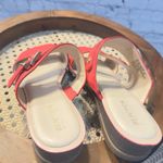 Kenneth Cole  Julianna Asymmetrical Sandals, size 8.5, Red/Orange Photo 1