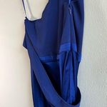 Ted Baker  Dress Dark Blue Ivena Asymmetric Knit Bodice w/ Satin Skirt Sz 12 NWT Photo 15