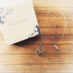 Sterling Silver Rose Gold Butterfly Necklace Silver Photo 1