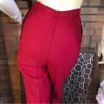 Talbots VINTAGE 1990'S RED WOOL PLEATED FRONT HIGH WAIST TROUSERS (4) Photo 5
