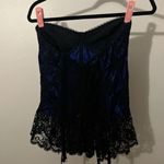 Blue and Black Lace Corset Top Size M Photo 1
