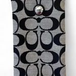 Coach  black and grey LOGO EYEGLASS SUNGLASS CASE pouch snap closure CASE ONLY Photo 0