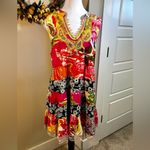 Free People Back Cinch Patchwork Baby Doll Dress Boho Floral 90’s Y2 Sz M Photo 10