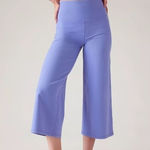 Athleta  Elation Wide Crop Pant Size‎ Small Adonis Blue NWOT Photo 0