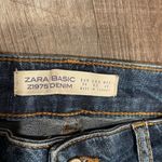 ZARA  skinny ankle jeans distressed hem pearl details Photo 2