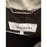 Calvin Klein  Small Black Puffy Down Jacket Faux Fur Trim Photo 6