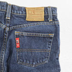 90s Vintage Polo Ralph Lauren Saturday Y2K Dark Wash Straight Jeans Size 4 Blue Photo 4