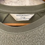 Boxercraft Women’s  Michigan State University green fuzzy pullover sweatshirt L Photo 3