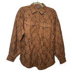 Shyanne  Button Up Lace Brown Fringe‎ Western Shirt Sz XS Photo 0