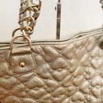 Betsey Johnson Gold Heart Quilted Tote Photo 3