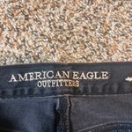 American Eagle  Mom Jeans Black Distressed Ripped Denim Womens‎ Size 4 Regular Photo 1