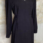 Nine West  Black Long Sleeve Tie back Dress Medium Photo 0