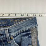 7 For All Mankind Women The High Waist Ankle Skinny Jeans 26 Blue Stretch Silver Photo 3