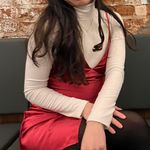 Altar'd State Hot Pink Silky Mini Dress Photo 5