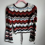Le lis  Multicolor Chevron Cardigan Photo 4