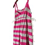 Victoria's Secret Pink and Gray Striped Y2K Babydoll Adjustable Camisole Size M Photo 2