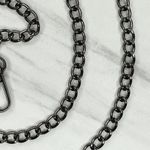 Black Chain Link Purse Handbag Replacement Strap 47" Crossbody Shoulder ✨ Photo 4