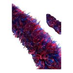 Hand Made Burgundy and Blue Eyelash Yarn Lei 21.5” Drop Class of 2023 Graduation Photo 6