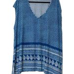 Show Me Your Mumu  size x-large blue tunic short sleeve cover up summertime top Photo 0