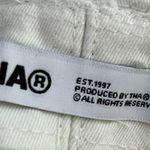 Aritzia  TNA Women's White Adjustable Drawcord Cotton Twill Bucket Hat Size M/L Photo 2