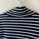 J.Crew  Factory‎ Striped Funnelneck Sweatshirt Xs Photo 8