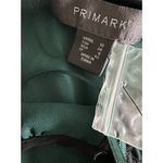 Primark New Long Sleeve Chiffon Blouse Green w/ Black Trim Keyhole US 6 NWT Photo 5