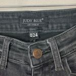 Judy Blue 0 24 black skinny fit denim jeans distressed raw hem cute casual basic Photo 2
