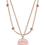 14K Rose Gold Plated Layered Pendant Necklace for Women Photo 1