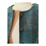 Alfred Dunner ‎ SUPER SOFT GREEN BUTTON UP JACKET TEXTURED SIZE 16 PETITE Photo 1