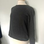 Gap Dark Gray Gold Polka Dot Crewneck Sweatshirt Photo 1