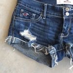 Hollister  Denim Jean Short Booty Shorts Distressed Photo 1