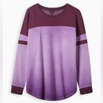 Torrid NEW Relaxed Fleece Crew Neck Varsity Drop Shoulder Sweatshirt Size 2X Photo 0