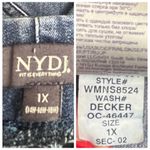 NYDJ Jeans Pull On High Rise Straight Leg Dark Wash Stretch Women’s Plus Size 1X Photo 6