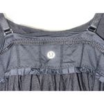 Lululemon Womens Pritti Ruffle Babydoll Tank Top Black Athletic Tank Top Size 6 Photo 2