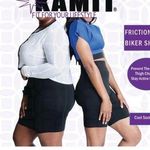 KAMIT Womens Black BIKER Shorts Size XL Friction Free Pockets For Icepacks Photo 6