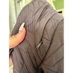 Weathercast Women's Quilted Hideaway Hoodie Zipper & Button Up Parka Jacket XL Black Photo 8