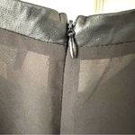 ASTR   sleeveless black tank top with faux leather animal print Photo 9