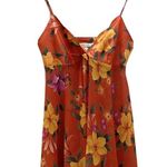 Victoria's Secret Victoria’s Secret Orange Floral Babydoll Slip Photo 4