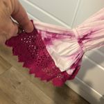 Vava by Joy Han NWT VaVa tie dyed drops waist off shoulder lace sleeves dress smocked C1 Photo 1